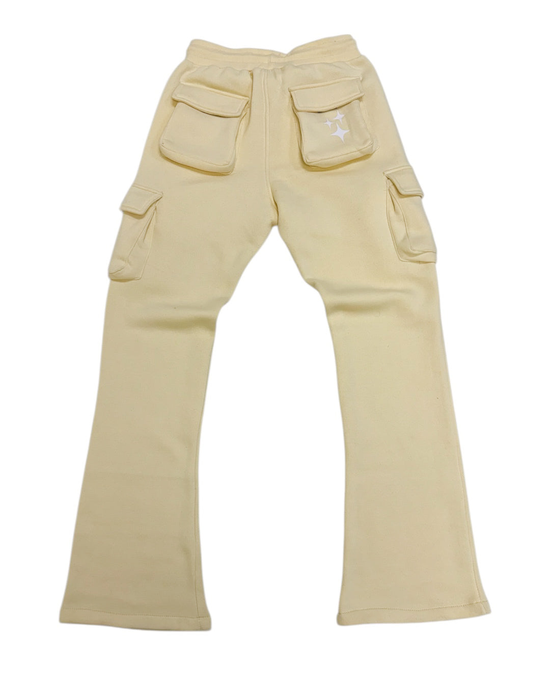 WEBSTAR CARGO SWEAT PANTS PASTEL YELLOW