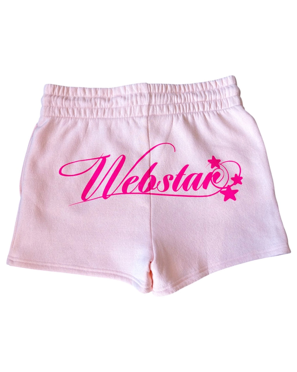 WEBSTAR CURSIVE SHORTS PINK