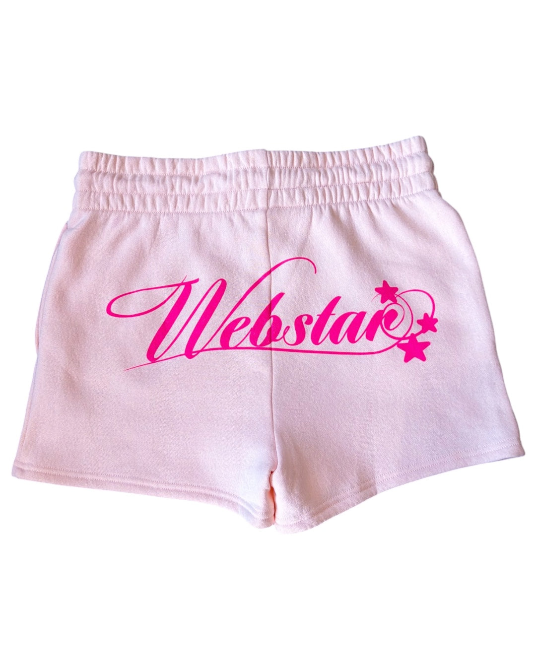 WEBSTAR CURSIVE SHORTS PINK