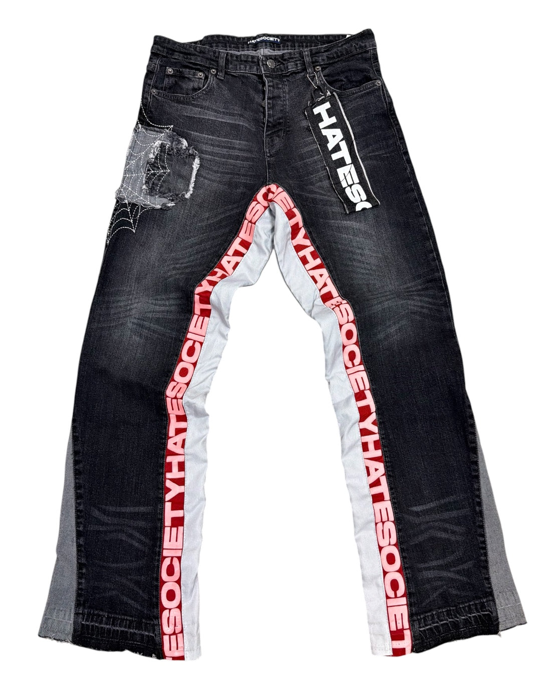 “SMOKED” DENIM RED
