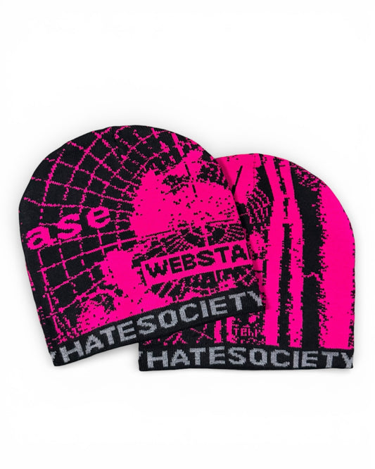 HATESOCIETY V.2 BEANIE PINK