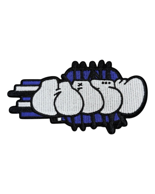 HATE VELCRO PATCH PURPLE