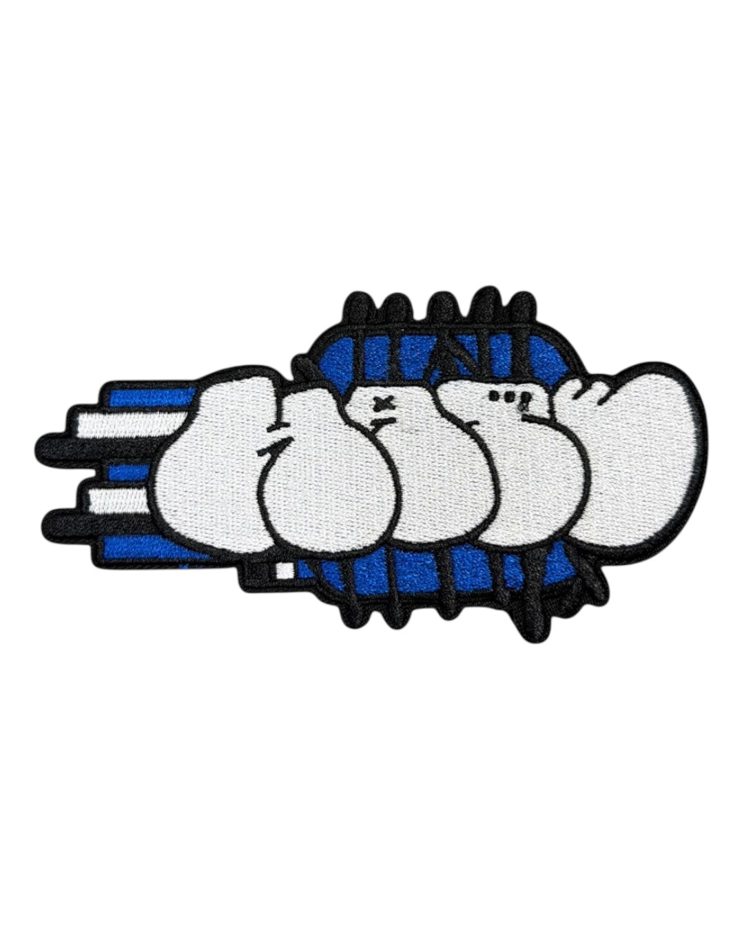 HATE VELCRO PATCH BLUE