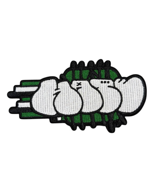 HATE VELCRO PATCH GREEN