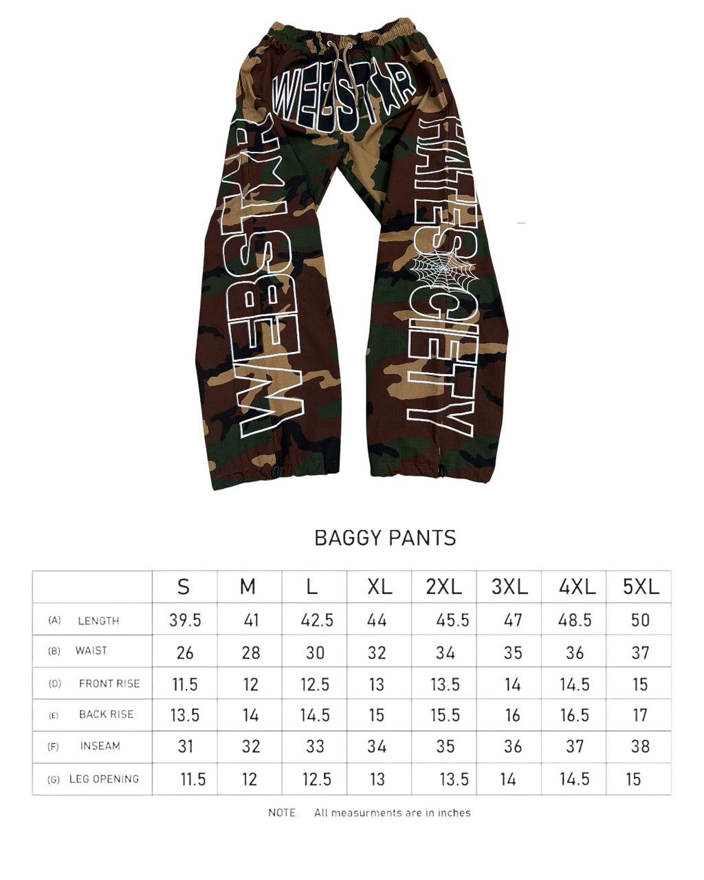 WEBSTAR BAGGY CAMO