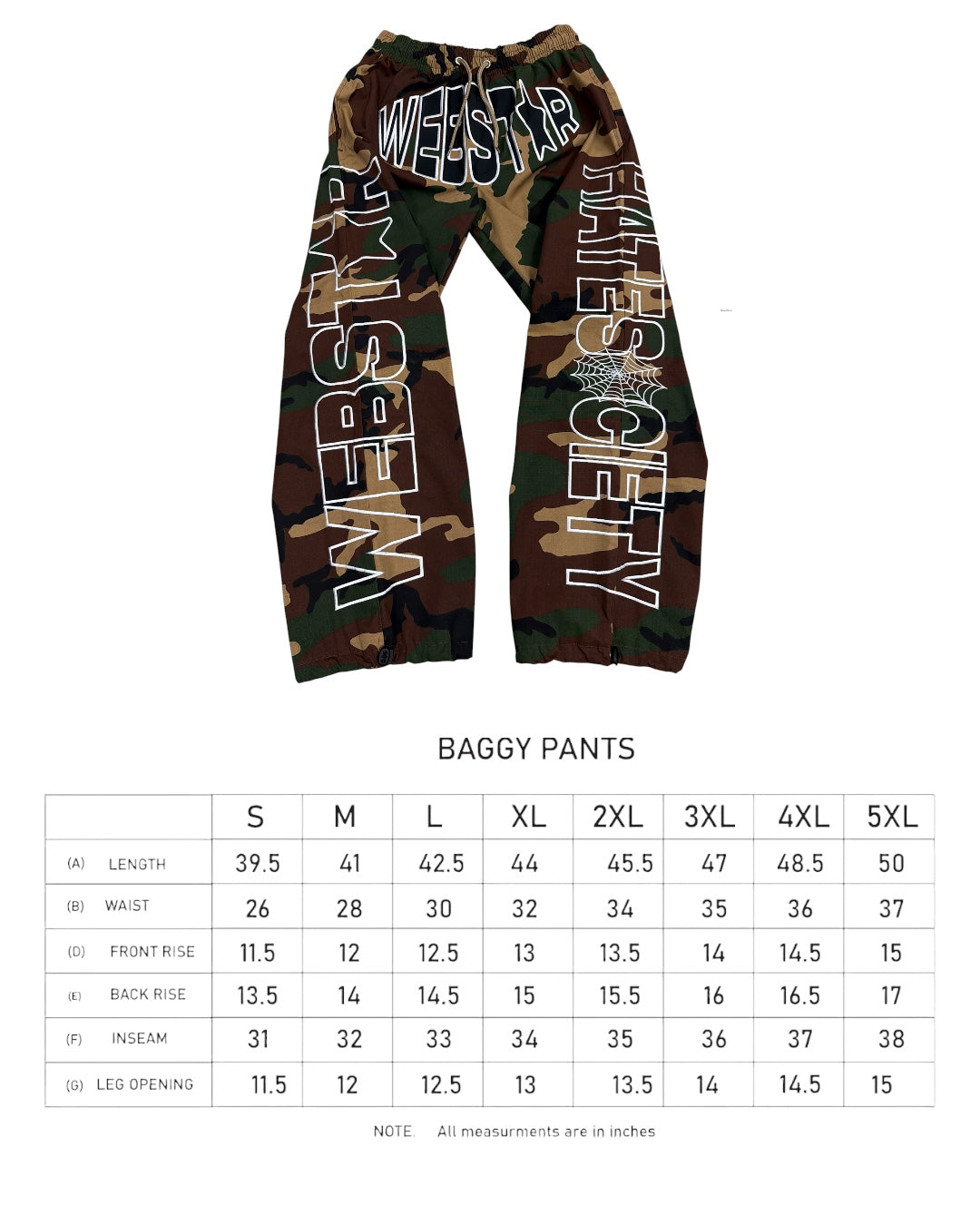 WEBSTAR BAGGY CAMO
