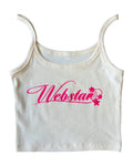 WEBSTAR CURSIVE TANKS CREAM
