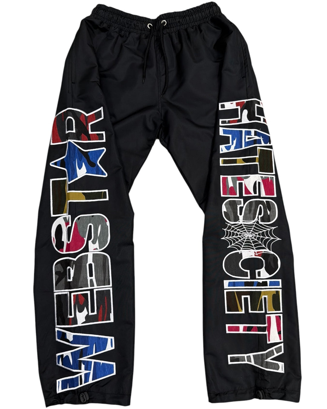 HATESOCIETY X WEBSTAR CAMOS TRACK PANTS