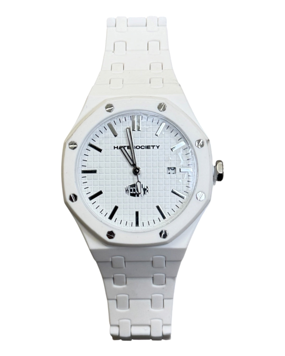 QUARTZ TIME PIECE WHITE